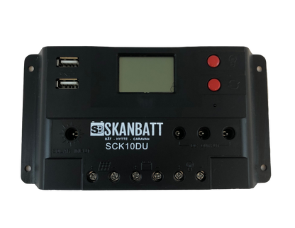 Skanbatt Solcelleregulator Pwm 12/24V 10A (Sck10Du) shown in product view