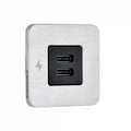 Scanstrut Tile Dual USB-C 12V/24V Børstet Stål