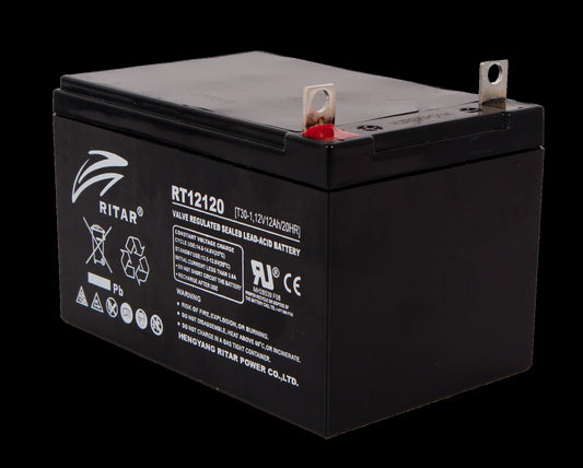 RITAR AGM Batteri 12V 12AH M6 (151x98x107mm)