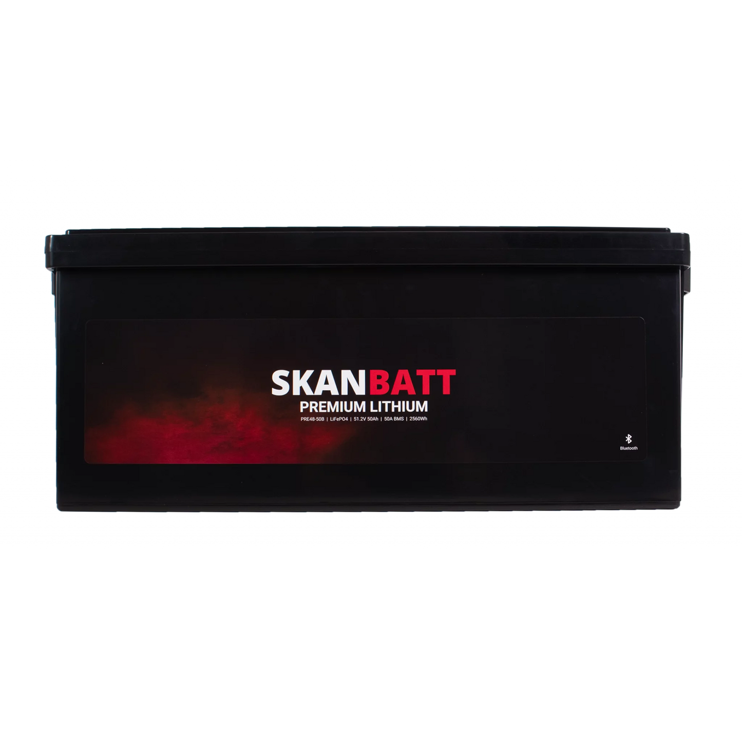 SKANBATT Premium Lithium - 48V 50Ah 50A BMS - 522x238x218mm - Bluetooth - 8 Års garanti