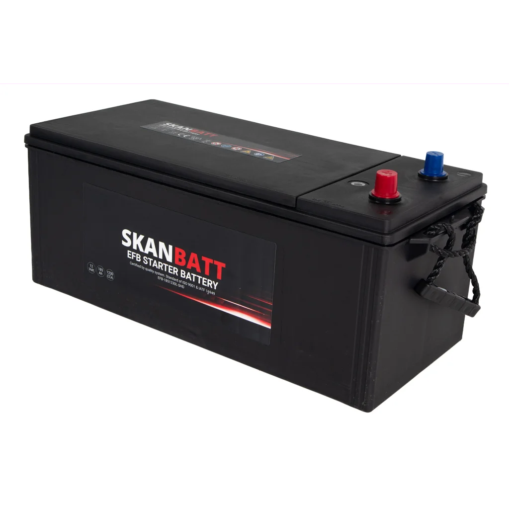 SKANBATT EFB SHD Startbatteri 12V 185AH 1230CCA (513x224x218mm) +L