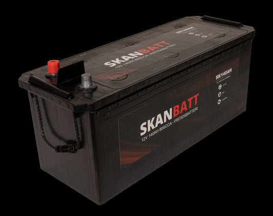SKANBATT Fritidsbatteri 12V 140AH 800CCA (513x189x203/223mm) +venstre - Image 1