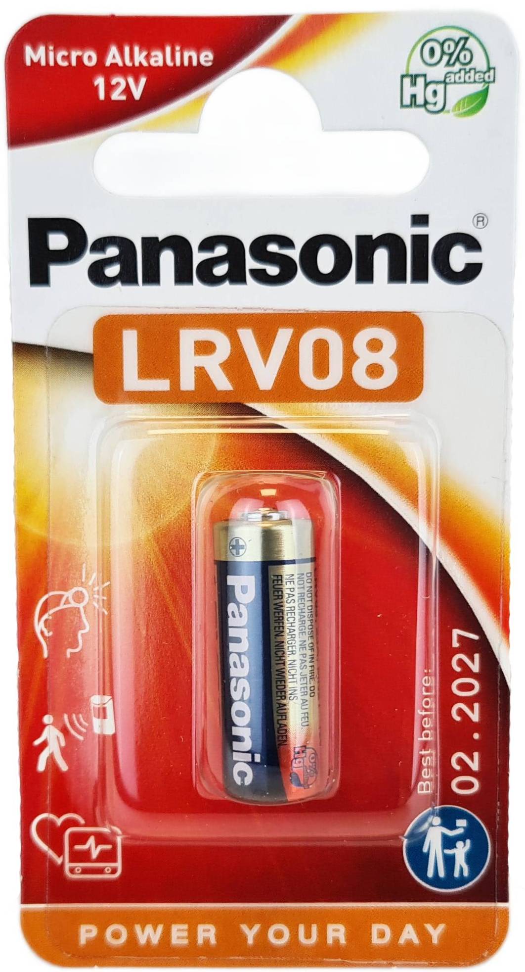 PANASONIC Stavbatteri LRV08 12V