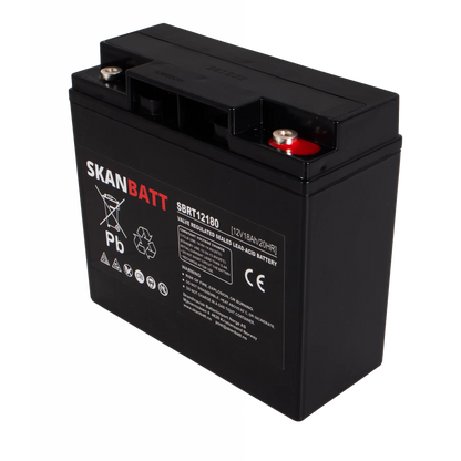 SKANBATT AGM Batteri 12V 18AH (181x77x167mm) M5