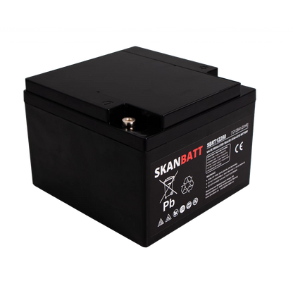 SKANBATT AGM Batteri 12V 28AH (166x175x125mm) M5