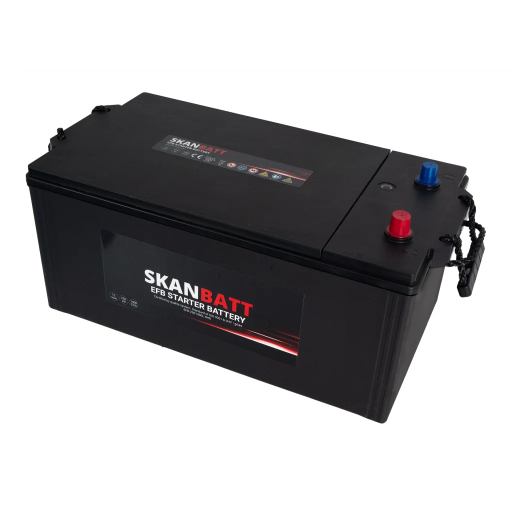 SKANBATT EFB SHD Startbatteri 12V 230AH 1400CCA (518x276x218mm) +L