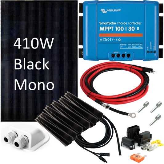 Skanbatt 1724X1134 En Stk. 410W Black Mono Panel M/Kompl. Kit Victron Mppt M/Bt shown in product view