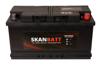 Skanbatt Fritidsbatteri 12V 100Ah 780Cca +Høyre shown in product view image 2