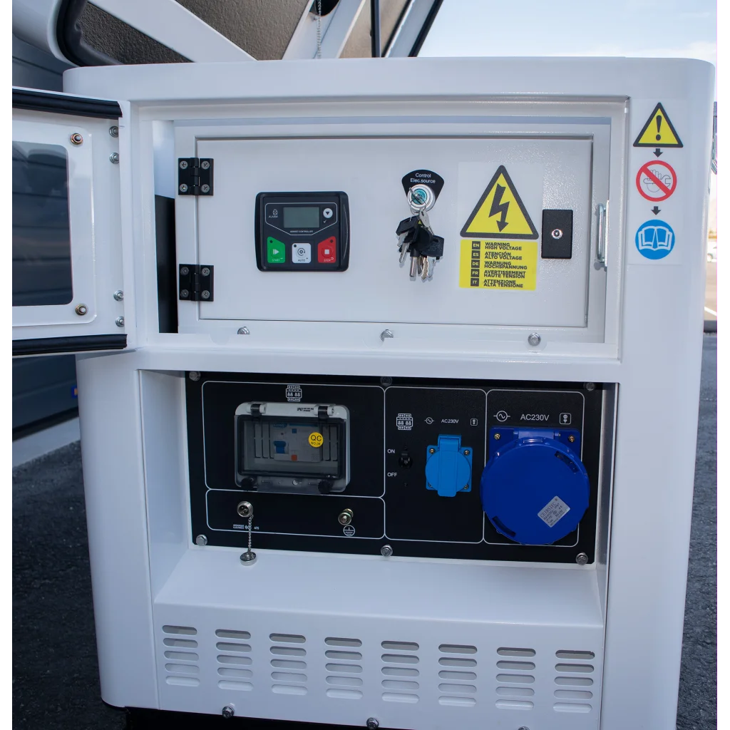 HYUNDAI DHY12000XSEm Strømaggregat 10000W 1-FAS 230V - Elektrisk start - Diesel - Forvarming - ATS - Vannkjølt shown in product view