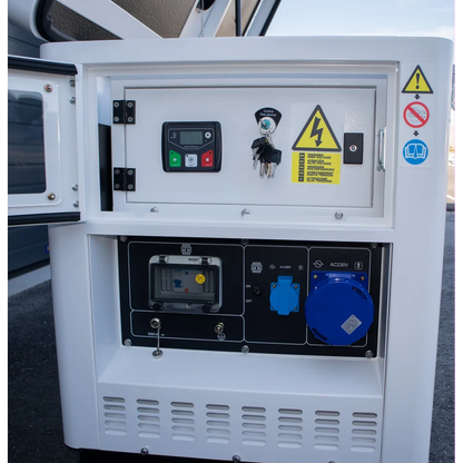 HYUNDAI DHY12000XSEm Strømaggregat 10000W 1-FAS 230V - Elektrisk start - Diesel - Forvarming - ATS - Vannkjølt shown in product view