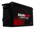 SKANBATT Premium Lithium - 12V 325Ah 200A BMS - 345x190x245mm - Bluetooth - Heat - 8 Års garanti
