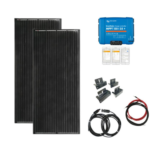 SKANBATT Solcellepakke HYTTE - Medium - 12V (eller 24V) - 400W - Image 1
