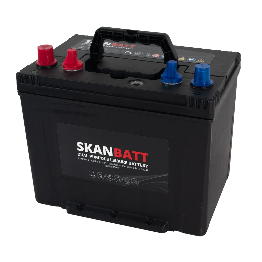 SKANBATT Dual Purpose 12V 80AH 730CA (260x174x225mm) +L