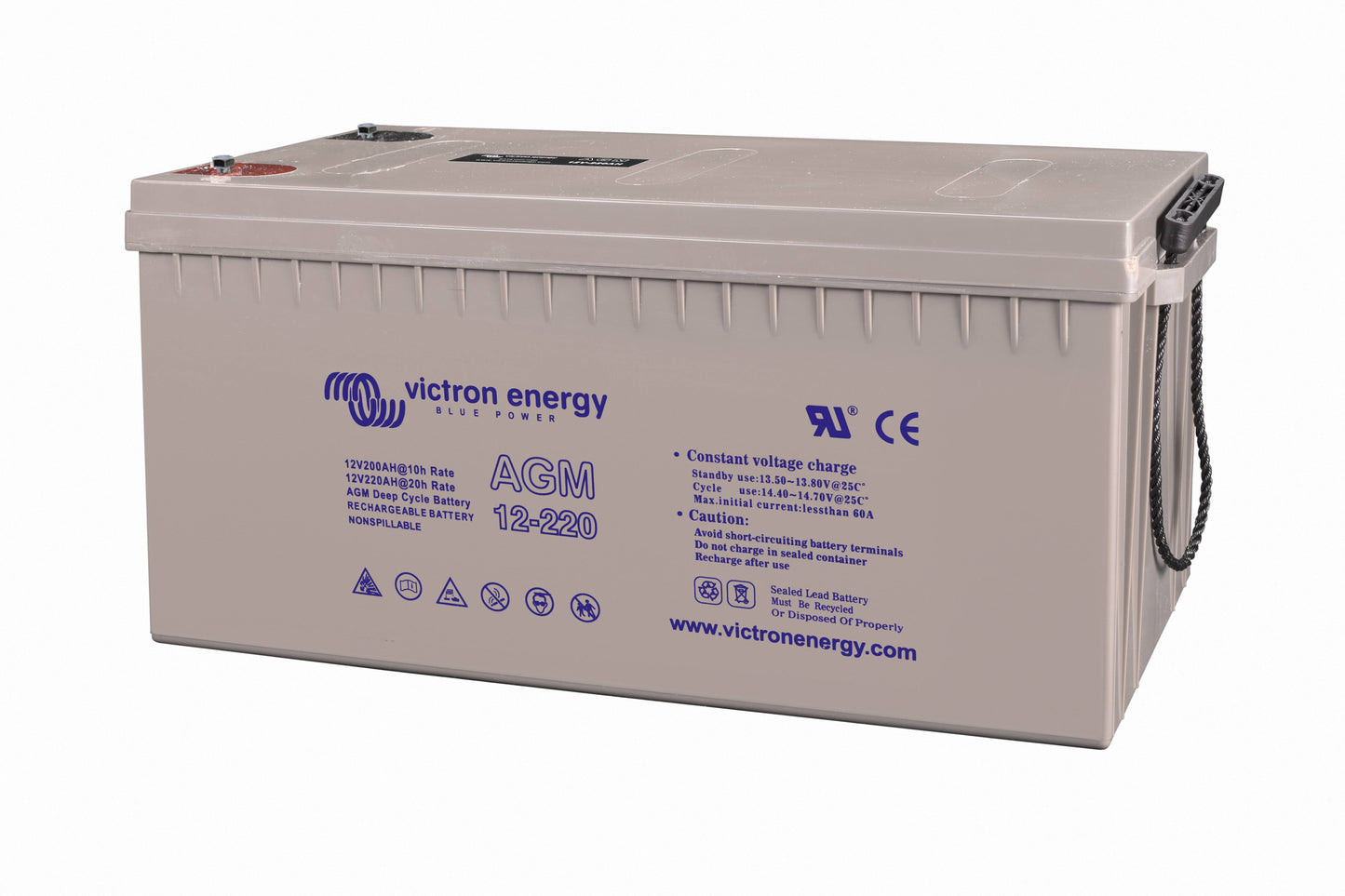 VICTRON 12V/220Ah AGM Deep Cycle Batteri (M8)
