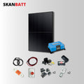 SKANBATT Solcellepakke - 48V / 1230W (3x410W solcellepanel) / Victron MPPT 35A