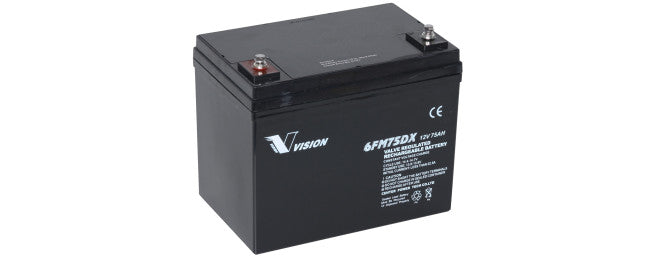 VISION 12V 75Ah AGM FM