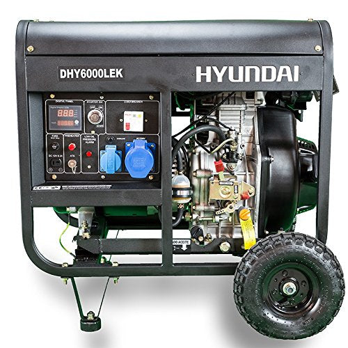 HYUNDAI DHY6000LEK Strømaggregat 5300W - Elektrisk start - Diesel - Image 2