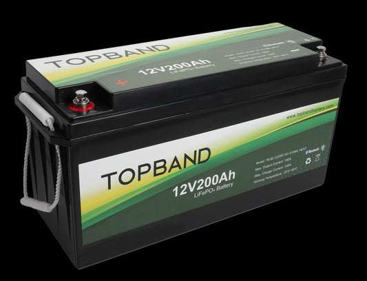 Topband Lithium Heat Pro - 12V 200Ah - 200A Bms - Bluetooth Og Varme (Top-Heat200200Bs)