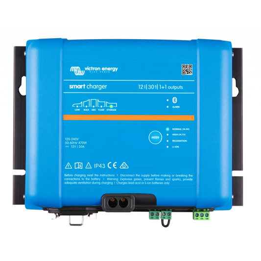 Produktbilde av VICTRON Phoenix Smart IP43 Batterilader 12V 30A 1+1 kanaler 120-240V