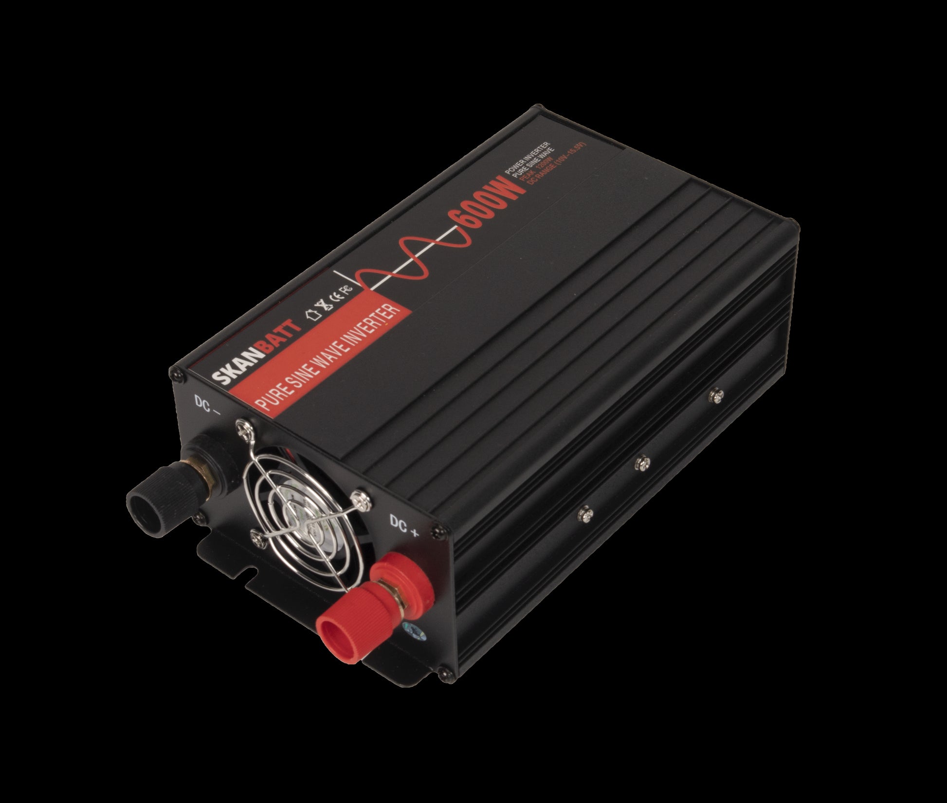 SKANBATT Inverter 12V 600W (1200W) Slim Ren Sinus Rev.2 - Image 1