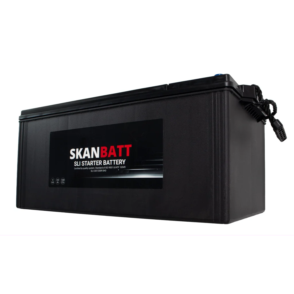 SKANBATT SLI SHD Startbatteri 12V 230AH 1200CCA (518x276x218mm) +R