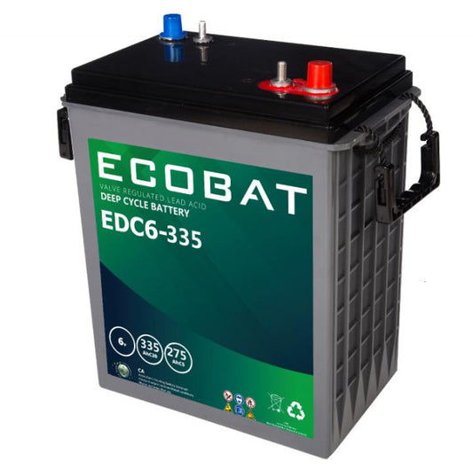 ECOBAT EDC6-335 AGM Deep Cycle 6V 335AH (295x178x365) - Image 1