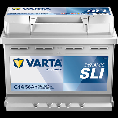 VARTA Black Dynamic Batteri 12V 56AH 480CCA (242x175x190/190mm) +høyre C14 - Image 1