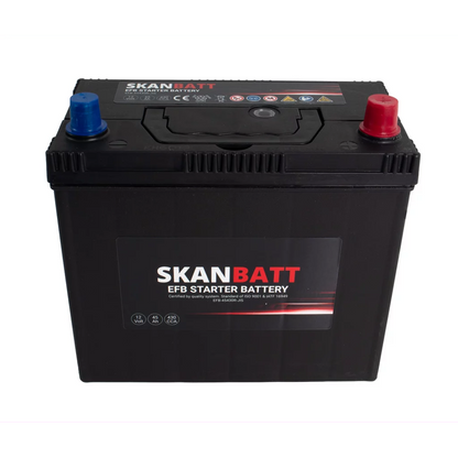 SKANBATT EFB Startbatteri 12V 45AH 430CCA (238x129x223mm) +R