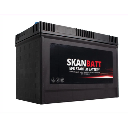 SKANBATT EFB Startbatteri 12V 115AH 1000CCA (330x173x239mm) +R