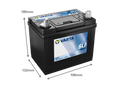 VARTA Plenklipper Batteri 12V 22AH 340CCA (196x131x183mm) +Høyre