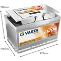 Varta Lithium Ll100 12V 100Ah - Bluetooth (278X175X190Mm)