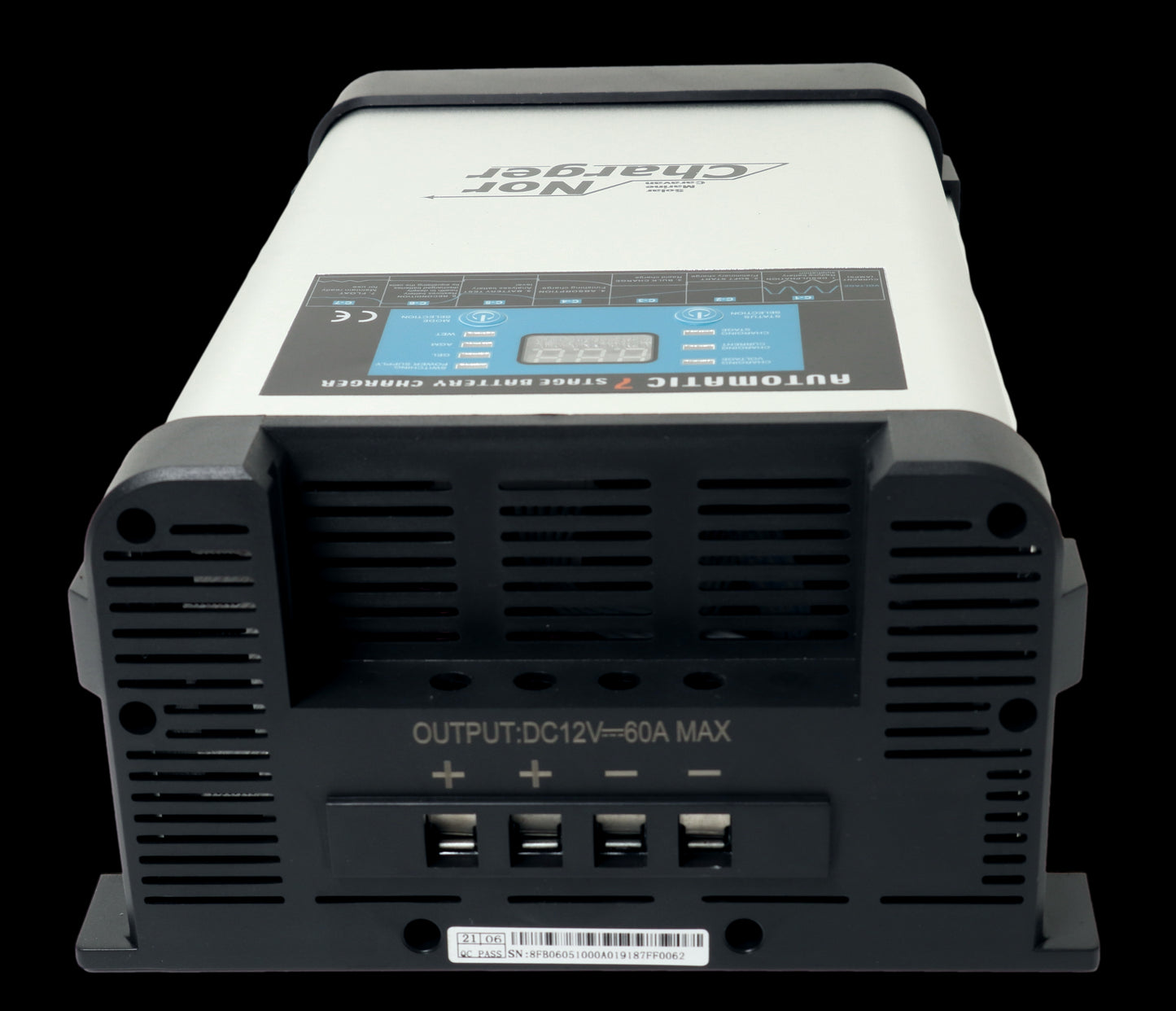 NOR CHARGER Pro Serie Elektronisk Batterilader 12V 60A - 2 Kanaler - Image 4
