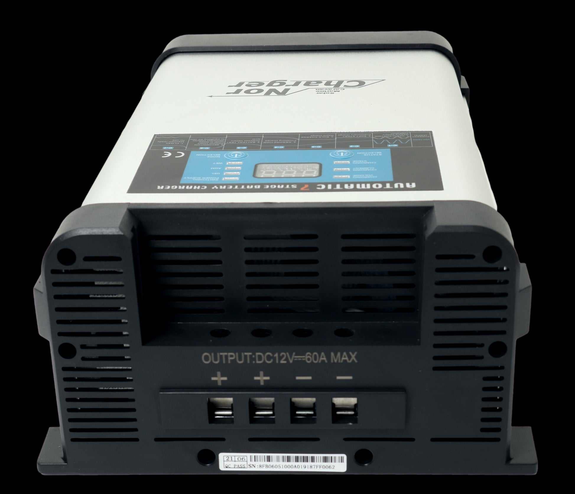 NOR CHARGER Pro Serie Elektronisk Batterilader 12V 60A - 2 Kanaler - Image 4