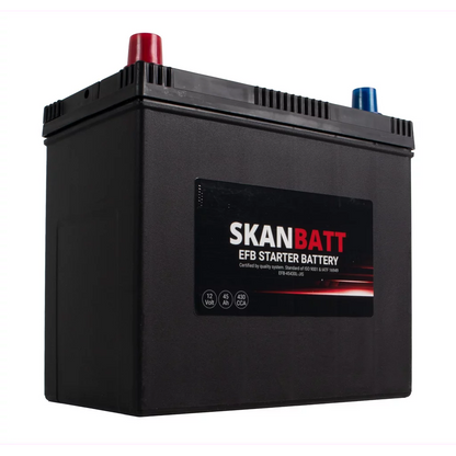 SKANBATT EFB Startbatteri 12V 45AH 430CCA (238x129x223mm) +L