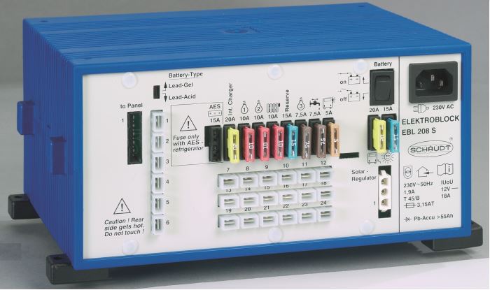 Schaudt EBL211+LT453 Display og strømsentral for bobiler - Image 1