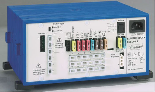 Schaudt EBL211+LT453 Display og strømsentral for bobiler - Image 1