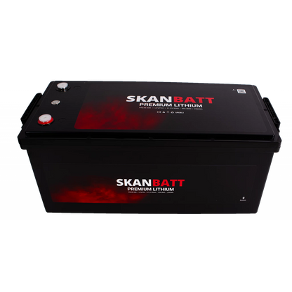 SKANBATT Premium Lithium - 48V 50Ah 50A BMS - 522x238x218mm - Bluetooth - 8 Års garanti