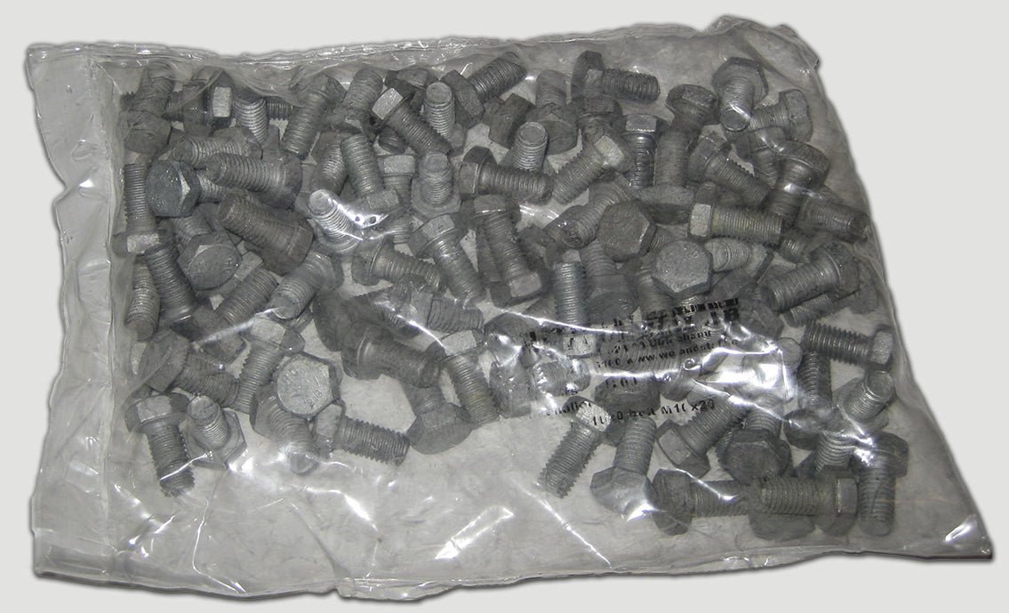Boltsett 100stk M10x20mm vfz - Image 1