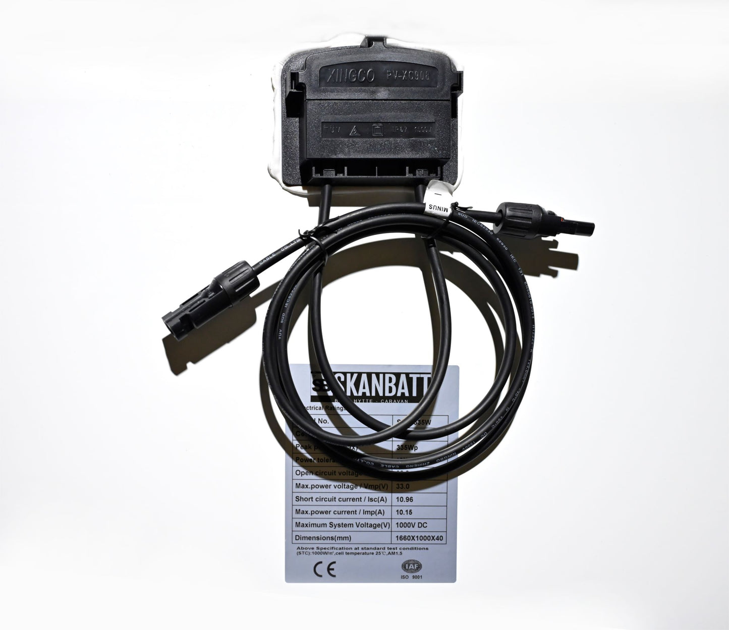 SKANBATT Solcellepanel Mono 335W - 1690x1000x40mm - Klasse A - Image 4