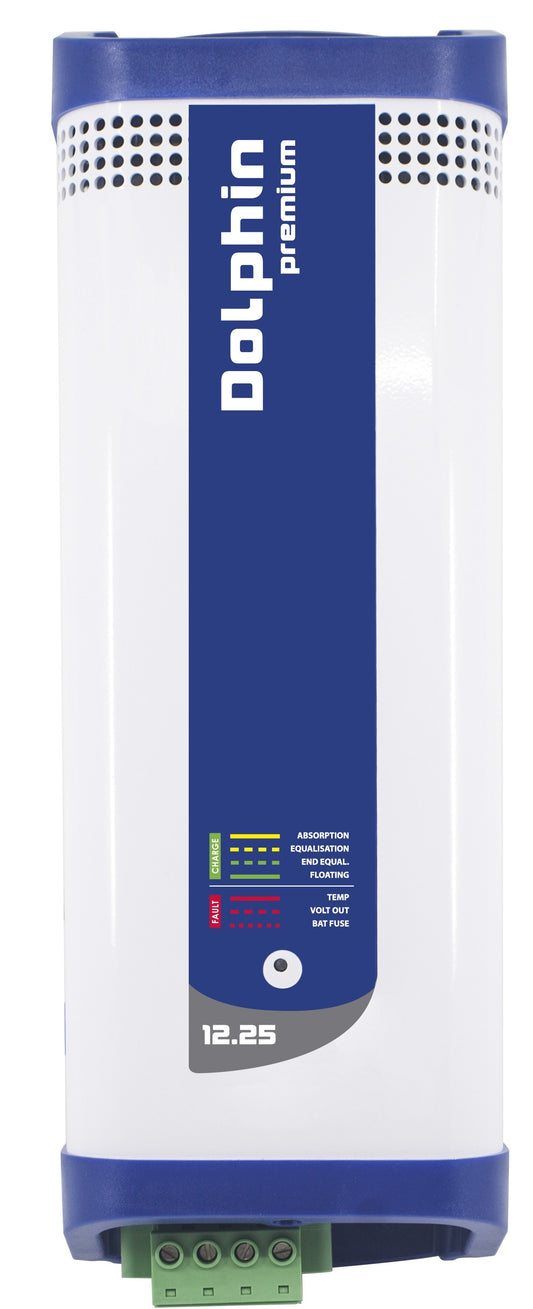 DOLPHIN Premium 12V 25A Batterilader 3-kanaler - Image 1