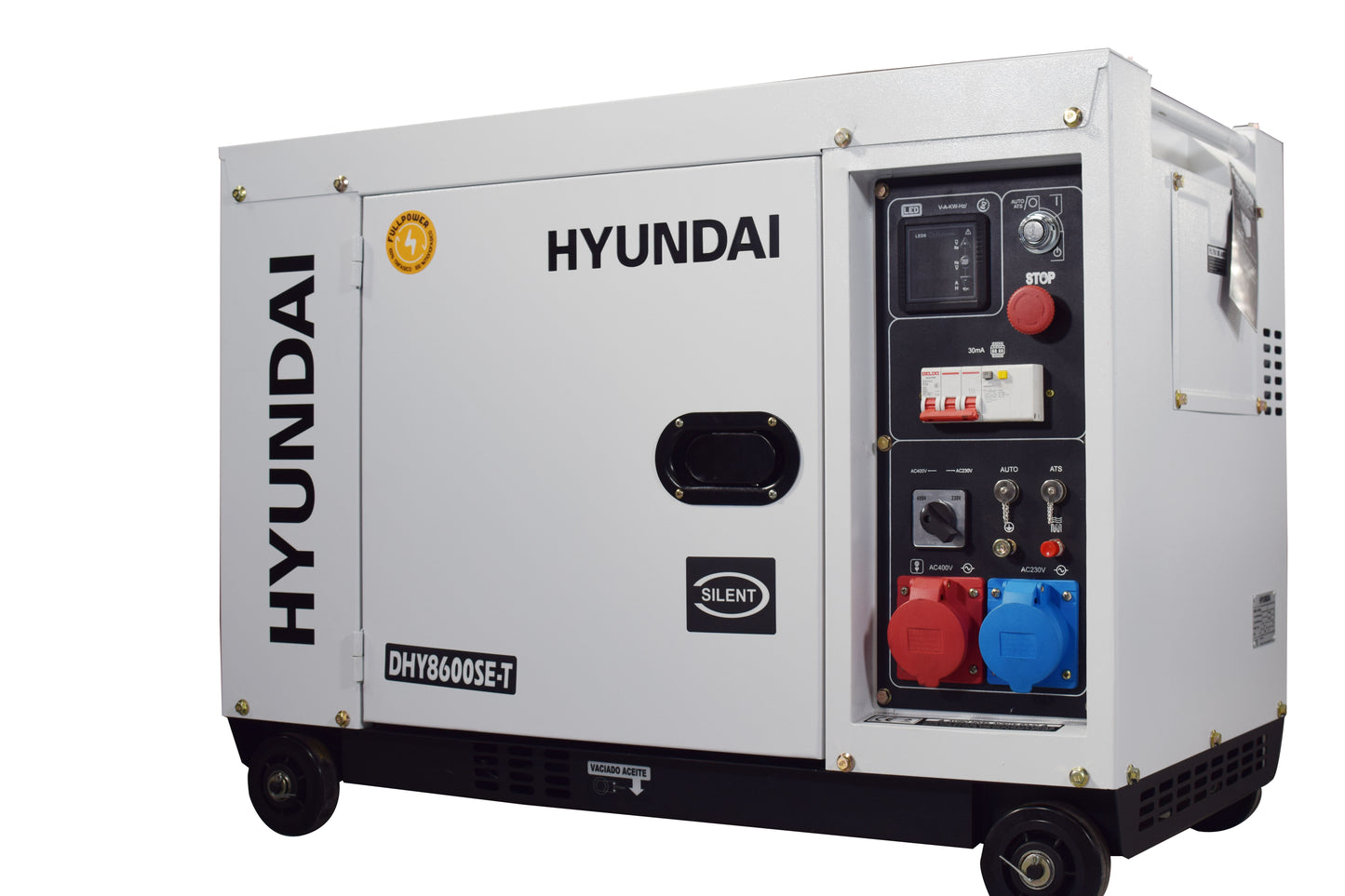 HYUNDAI DHY8600SE-T Strømaggregat 7900W - Elektrisk start - Diesel - Image 1