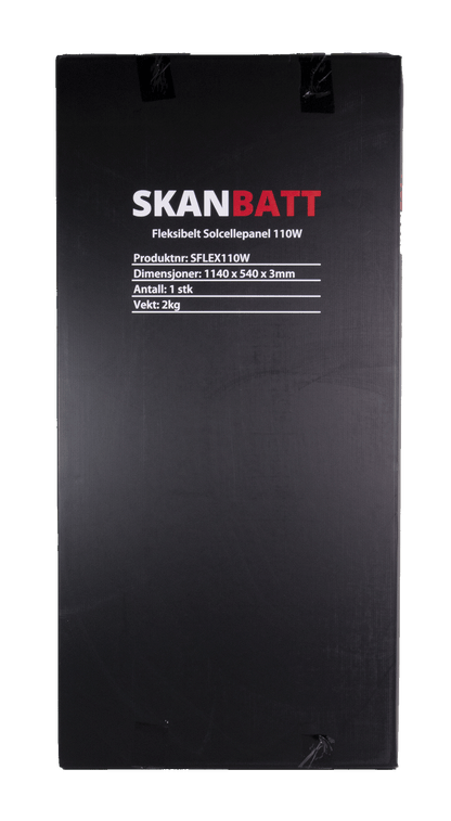 Skanbatt Fleksibelt Solcellepanel 110W - Etfe - 1140X540X3Mm shown in detail view