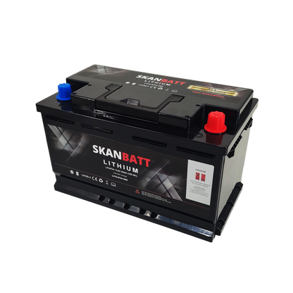 Skanbatt Lithium Start- Og Forbruksbatteri 12V 60Ah 900Ca - Bluetooth shown in product view image 2