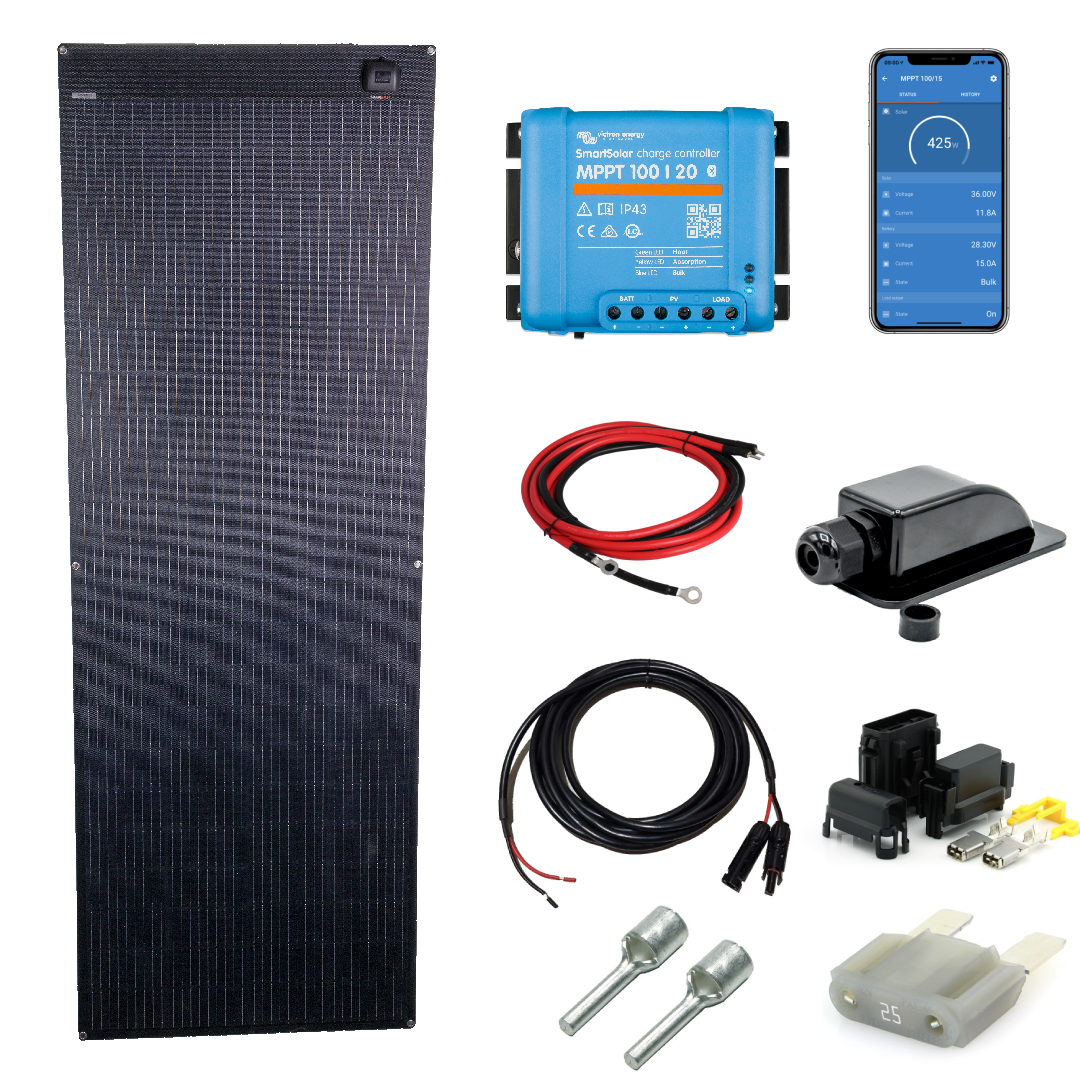 SKAN-VIC SFLEX 270W Flexipanel komplett kit med VICTRON MPPT 100/20