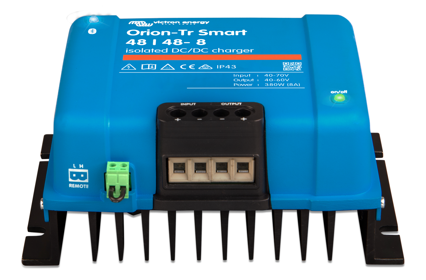 VICTRON Orion TR Smart DC-DC Lader 48>48V 8A (Galvanisk isolert) shown in angle view