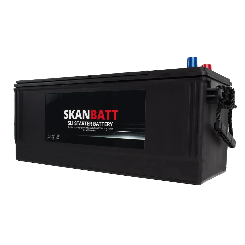 SKANBATT SLI SHD Startbatteri 12V 140AH 800CCA (513x189x223mm) +R