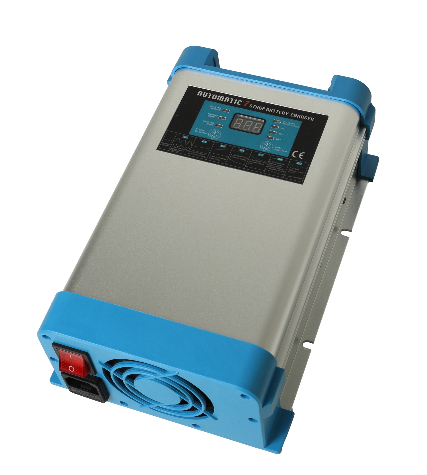 Smart Battery Charger 7-Stegs Elektronisk Batterilader 12V 40A - 2 Kanaler shown in product view