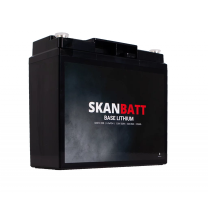 Produktbilde 5 av SKANBATT Base Lithium - 12V 20Ah 30A BMS - 180x78x164mm - Bluetooth - 3 Års garanti