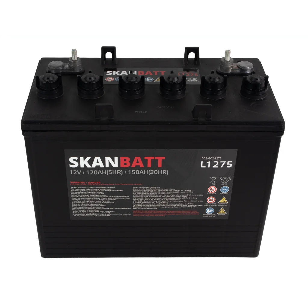 SKANBATT L1275 Deep Cycle Batteri 12V 150Ah (329x181x276mm)