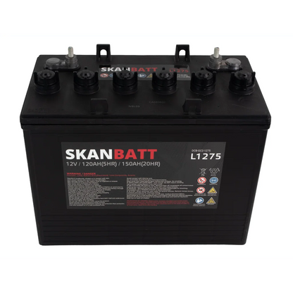 SKANBATT L1275 Deep Cycle Batteri 12V 150Ah (329x181x276mm)